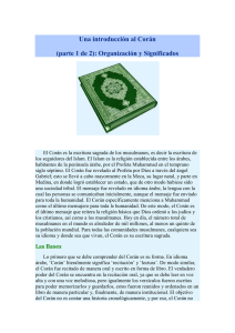 Una introducción al Corán (parte 1 de 2): Organización y Significados