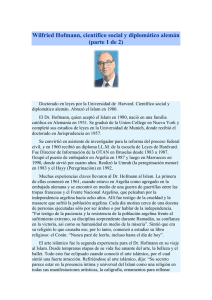 Wilfried Hofmann, científico social y diplomático alemán (parte 1 de 2)