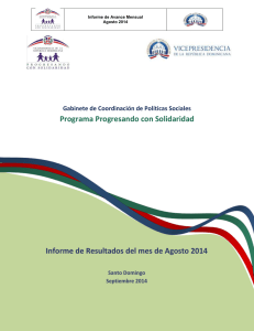 Programa Progresando con Solidaridad  Gabinete de Coordinación de Políticas Sociales 1