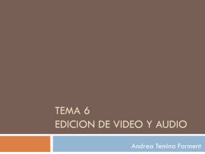 TEMA 6 EDICION DE VIDEO Y AUDIO Andrea Temina Forment