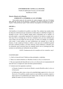 UNIVERSIDAD DE CASTILLA-LA MANCHA Materia: Historia de la Filosofía
