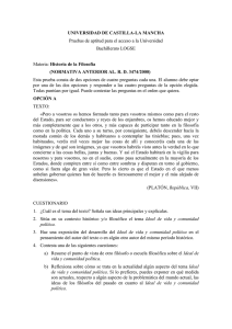 UNIVERSIDAD DE CASTILLA-LA MANCHA (NORMATIVA ANTERIOR AL. R. D. 3474/2000) Bachillerato LOGSE