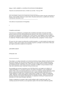 Subject; CARTA ABIERTA A LOS PRACTICANTES DE TENSEGRIDAD.doc