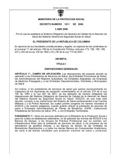 Decreto 1011 de 2006