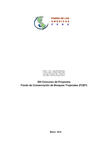 Bases XIII Concurso del Fondo de Conservación de Bosques Tropicales FCBT (.docx)
