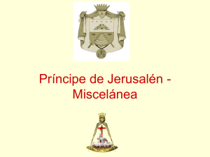 16º Grado - Príncipe de Jerusalén - Galería de Imágenes