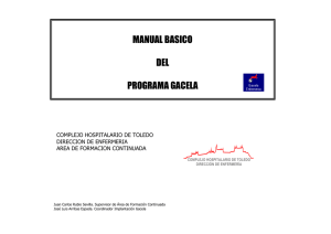 Manual básico para el uso del programa Gacela