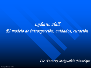 Lydia E. Hall: El modelo de Introspección, cuidados y curación