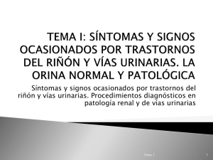 Síntomas y signos ocasionados por trastornos del riñón y vías urinarias