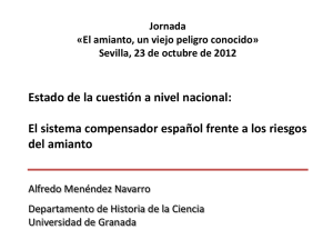 Estado de la cuestion a nivel nacional. D. Alfredo Menendez.