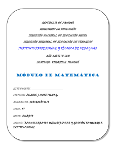 MÓDULO DE MATEMÁTICA_10º_I.P.T.V.