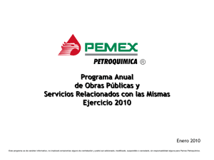 Programa Anual de Obra Pública del 2010