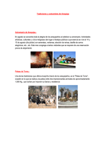 Tradiciones y costumbres de Arequipa