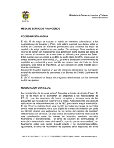 El  día  16  de  mayo ... negociadores  de  Ecuador  y  Perú. ... Ministerio de Comercio, Industria y Turismo