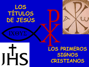Títulos de Jesús y simbología cristiana.