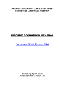 Documento Nº 46, Febrero 2004 INFORME ECONOMICO MENSUAL
