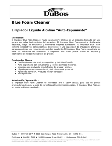 Blue Foam Cleaner  Limpiador Líquido Alcalino “Auto-Espumante”