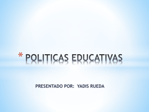 POLITICAS EDUCATIVAS