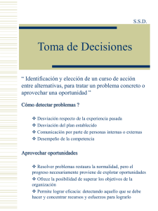 11. Esquema de la Toma de Decisiones.