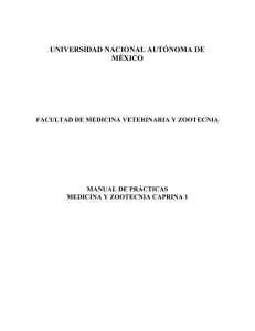 Práctica de Medicina y Zootecnia Caprina I