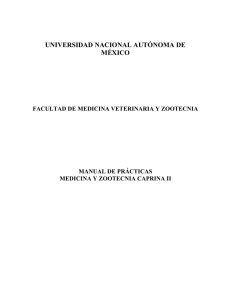 Práctica de Medicina y Zootecnia Caprina II