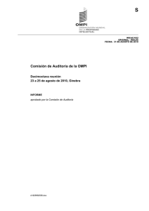 S Comisión de Auditoría de la OMPI Decimoctava reunión