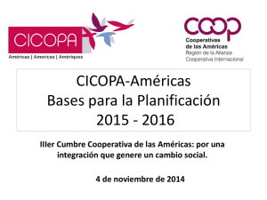 Bases para la Planificacion CICOPA Americas 2015 2016