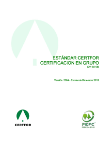 DN-02-08 Estándar CERTFOR de Certificación en Grupo (MFS Enmienda 2013)
