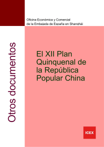 El XII plan quinquenal de la Republica Popular China