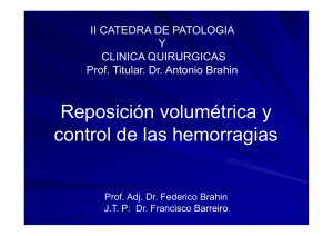 Reposici n volum trica y control de las hemorragias