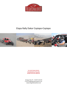 Programa Etapa Rally Dakar Copiapo-Copiapo