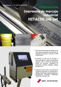 Impresora ink-jet Hitachi (PDF)