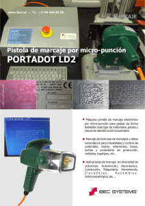 Marcadora portÃ¡til Portadot LD2 (PDF)
