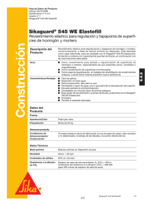 Sikaguard 545 WE Elastofill - R2185.4.3.