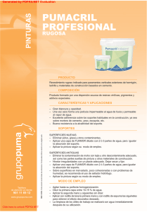 Pumacril Profesional Rugosa (PDF)