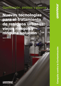 Nuevas tecnologías para el tratamiento de residuos urbanos: viejos riesgos y ninguna solución