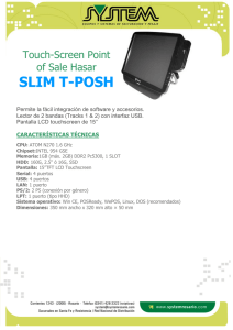 SLIM T-POSH  Touch-Screen Point of Sale Hasar