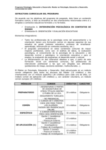 Programa Psicología, Educación y Desarrollo. Master en Psicología, Educación y... Universidad de Cádiz