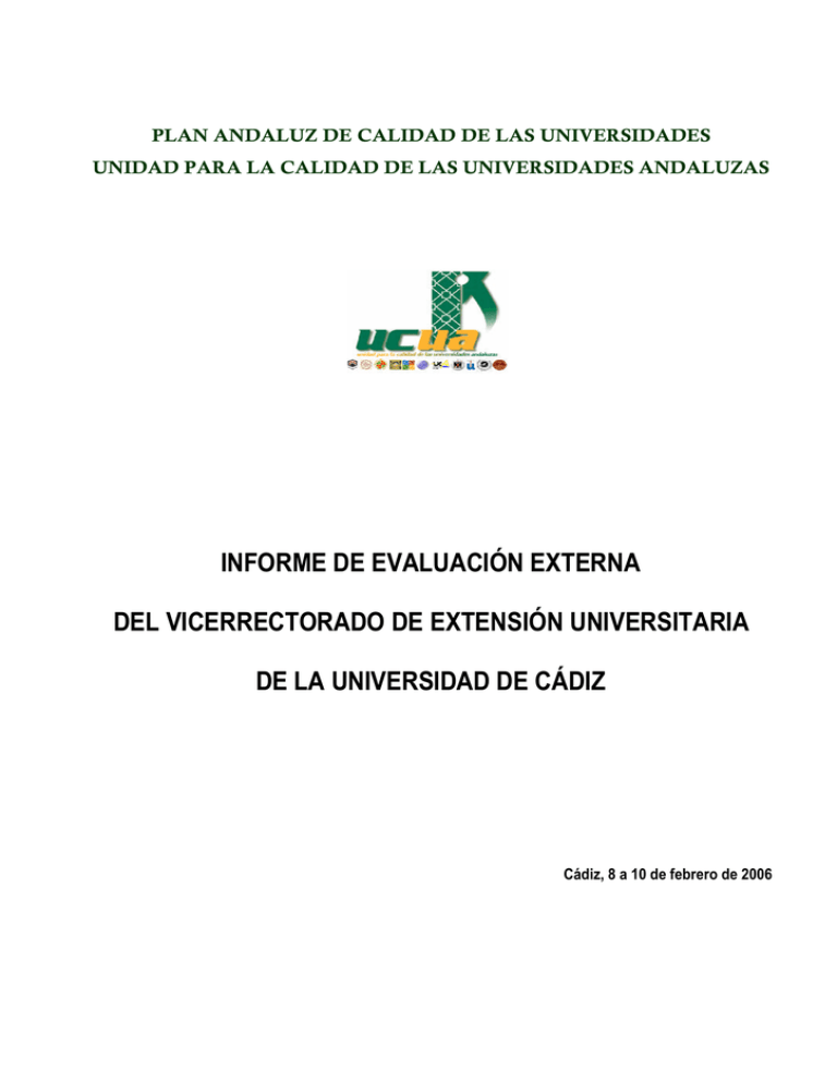 Informe Externo De Evaluaci N Comit Externo