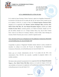 En la ciudad de Santo Domingo, Distrito Nacional, capital de... los dieciocho (18) días del mes de octubre del año...