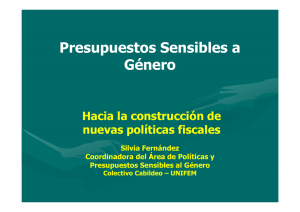 Presentación Hacia la Construcción de Nuevas Políticas Fiscales – Bolivia.