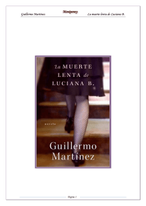 Guillermo Martinez - La muerte lenta de Luciana B._N