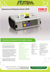 Impresoras de Etiquetas Series LP470