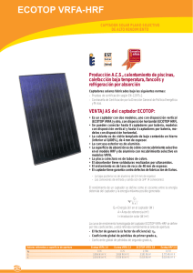 Captadores solares ECOTOP VRFA-HRF (PDF)