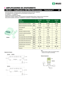 Amplificadores 862 MHz bidireccionales - TAE-300 (PDF)