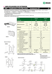 Amplificadores 2.150 MHz dobles, instalaciones ICT - SAE (PDF)