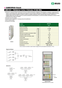 Multiplexores activos 4 entradas 47-862 MHz - AMX (PDF)