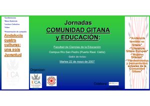 Jornadas COMUNIDAD GITANA y EDUCACIÓN: y EDUCACI