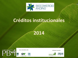 Presentacion creditos institucionales Corporacion PBA