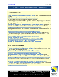Integración regional - reporte semanal de noticias, 21 de febrero de 2013.pdf